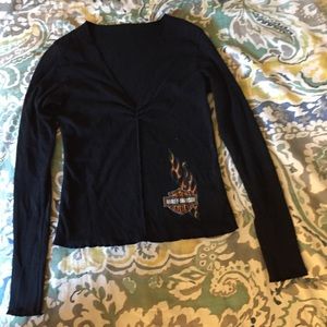 Harley-Davidson black long sleeve shirt Sz M